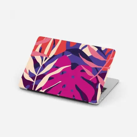 Laptop-Aufkleber pastell tropisches blattmuster – Wallnifity®