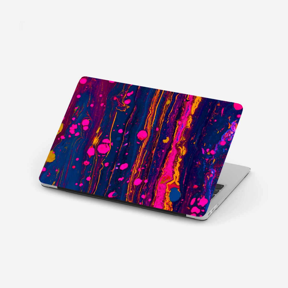 Laptop-Aufkleber neon marmorierte abstrakte wandgrafik – Wallnifity®
