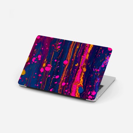 Laptop-Aufkleber neon marmorierte abstrakte wandgrafik – Wallnifity®