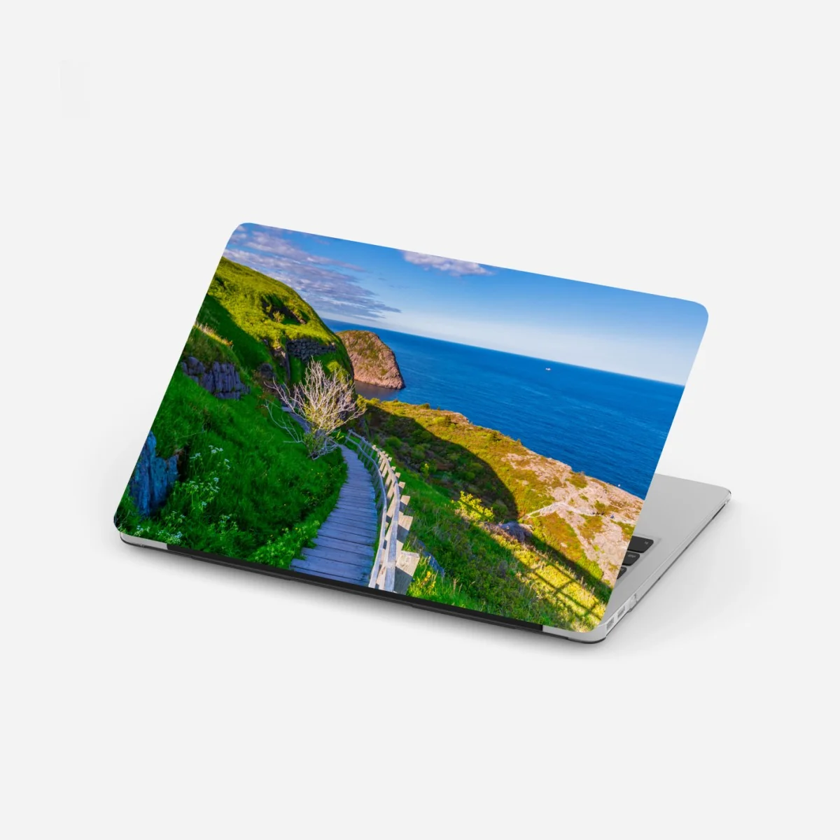 Laptop-Aufkleber küstenpfad mit blick auf das meer – Wallnifity® Laptop-Aufkleber küstenpfad mit blick auf das meer – Wallnifity®