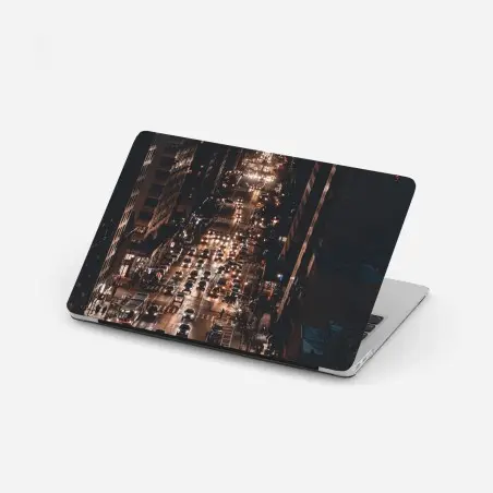Laptop-Aufkleber Manhattan nächtliche avenue – Wallnifity®