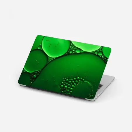 Laptop-Aufkleber grüne blasen abstrakte komposition – Wallnifity®