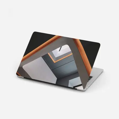 Laptop-Aufkleber minimalistisches geometrisches interieur mit oberlicht – Wallnifity®