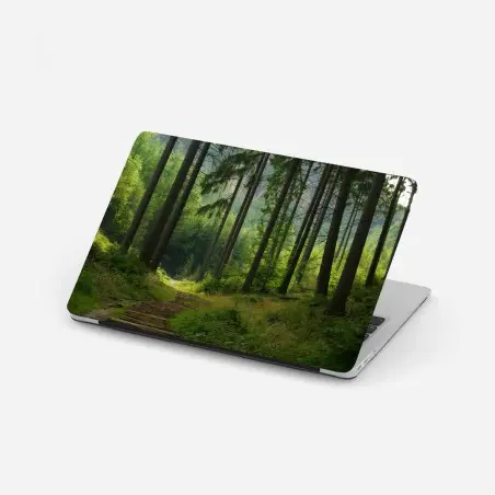 Laptop-Aufkleber ruhiger waldpfad – Wallnifity®