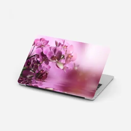 Laptop-Aufkleber rosa orchideen spiegelung – Wallnifity®
