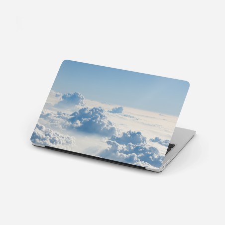 Laptop-Aufkleber luftige wolkenlandschaft im soften blau – Wallnifity®