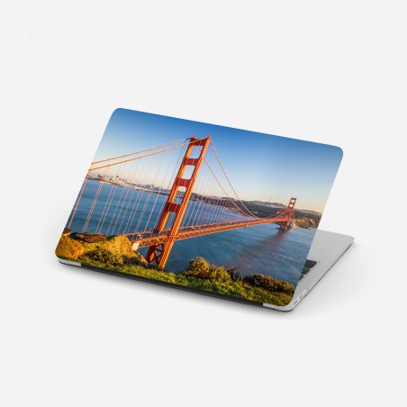 Laptop-Aufkleber panoramablick auf die Golden Gate Bridge – Wallnifity®