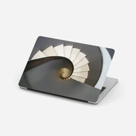 Laptop-Aufkleber spiraltreppe abstrakte komposition – Wallnifity®
