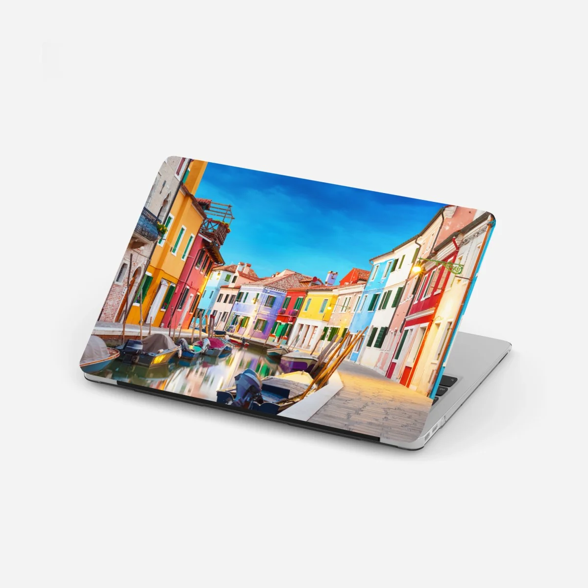 Laptop-Aufkleber bunte häuser in Burano, Venedig – Wallnifity® Laptop-Aufkleber bunte häuser in Burano, Venedig – Wallnifity®