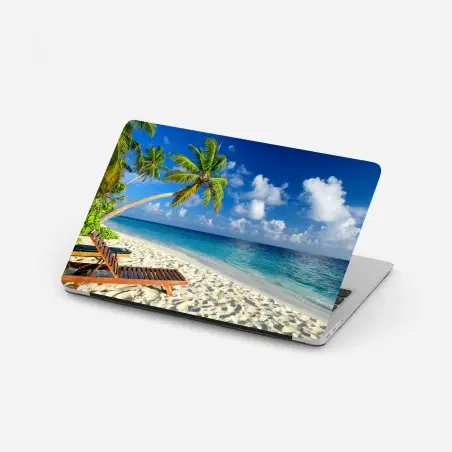 Laptop-Aufkleber tropischer strand auf den Malediven – Wallnifity®