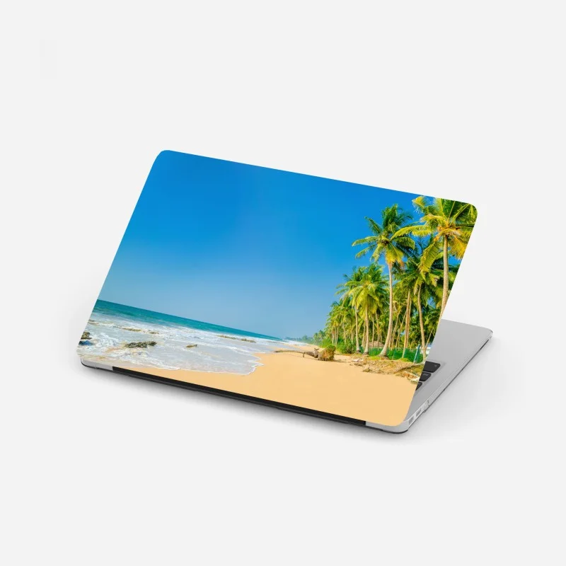 Laptop-Aufkleber tropischer palmenstrand