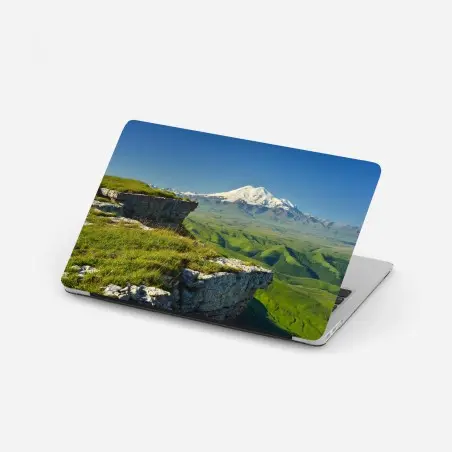 Laptop-Aufkleber majestätischer Elbrus am morgen – Wallnifity®