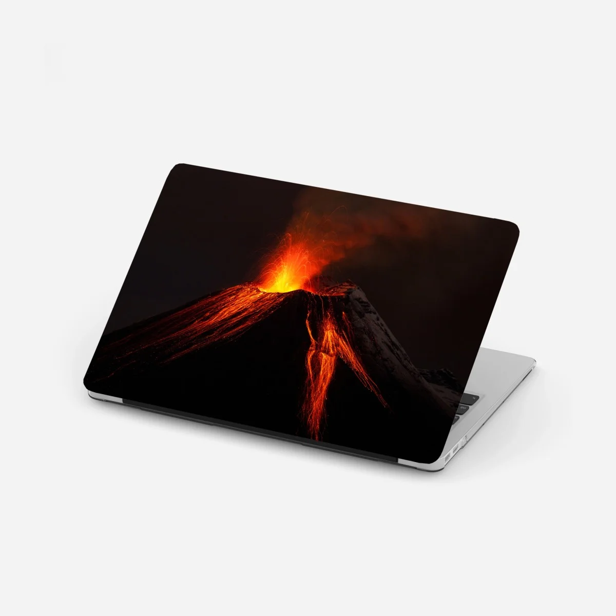 Laptop-Aufkleber glühender vulkanausbruch bei nacht – Wallnifity® Laptop-Aufkleber glühender vulkanausbruch bei nacht – Wallnifity®