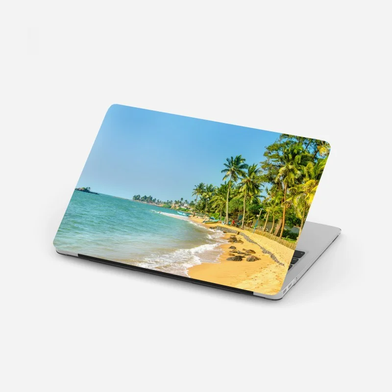 Laptop-Aufkleber tropischer palmenstrand