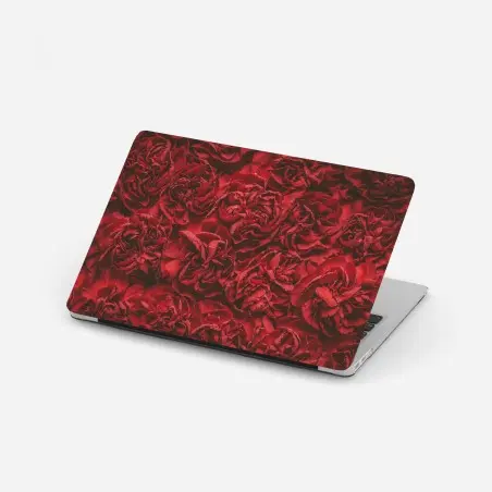 Laptop-Aufkleber vintage rote nelken blumenmuster – Wallnifity®
