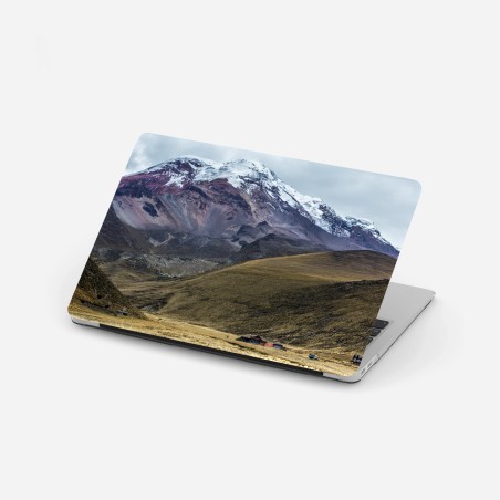 Laptop-Aufkleber majestätisches schneebedecktes bergtal – Wallnifity®