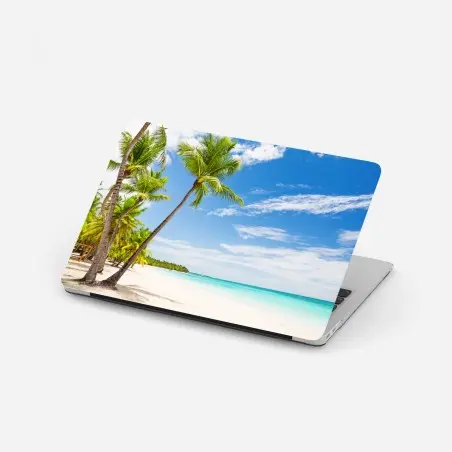 Laptop-Aufkleber palmenstrand in Punta Cana – Wallnifity®