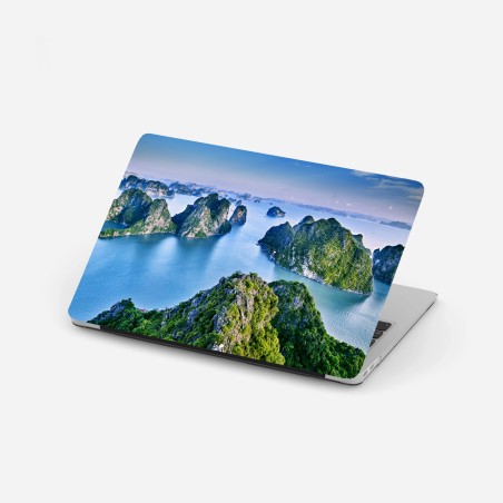 Laptop-Aufkleber Halong-Bucht panorama der kalksteininseln – Wallnifity®