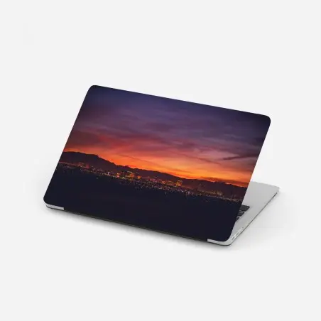 Laptop-Aufkleber Las Vegas panorama bei dämmerung – Wallnifity®