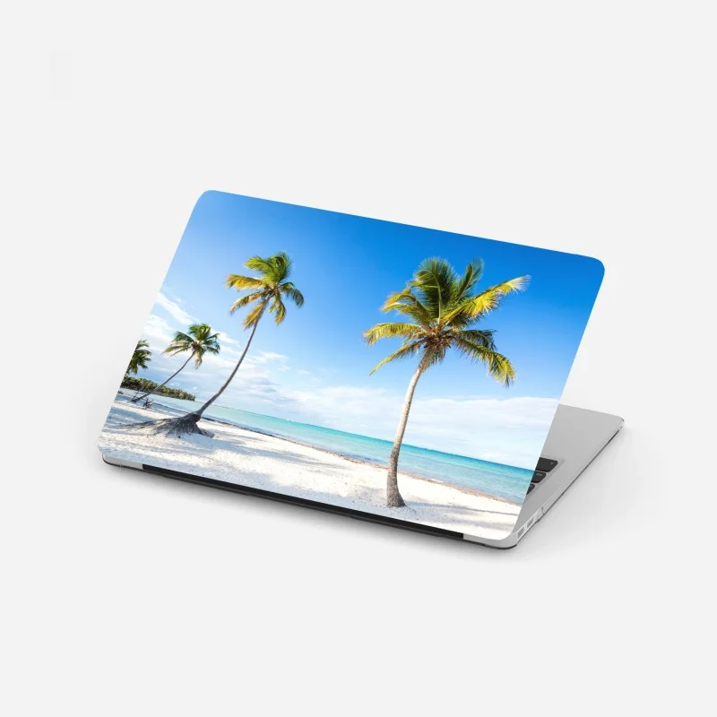Laptop-Aufkleber tropischer palmenstrand