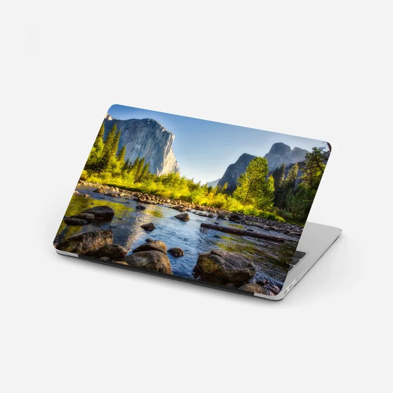 Laptop-Aufkleber goldenes flusstal – Wallnifity® Laptop-Aufkleber goldenes flusstal – Wallnifity®