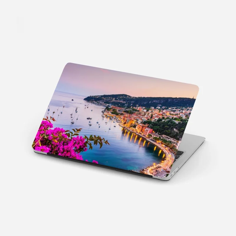 Laptop-Aufkleber sonnenuntergang über Villefranche-sur-Mer