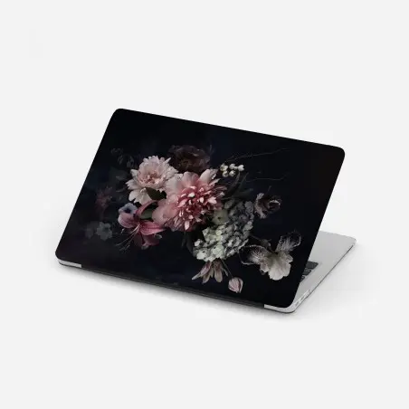 Laptop-Aufkleber düsterer pfingstrosen- und hortensienstrauß – Wallnifity®