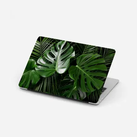 Laptop-Aufkleber üppige monstera-blätter – Wallnifity®
