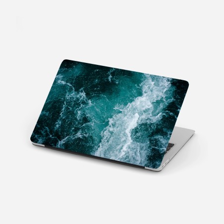 Laptop-Aufkleber türkisblaue ozeanwellen – Wallnifity®