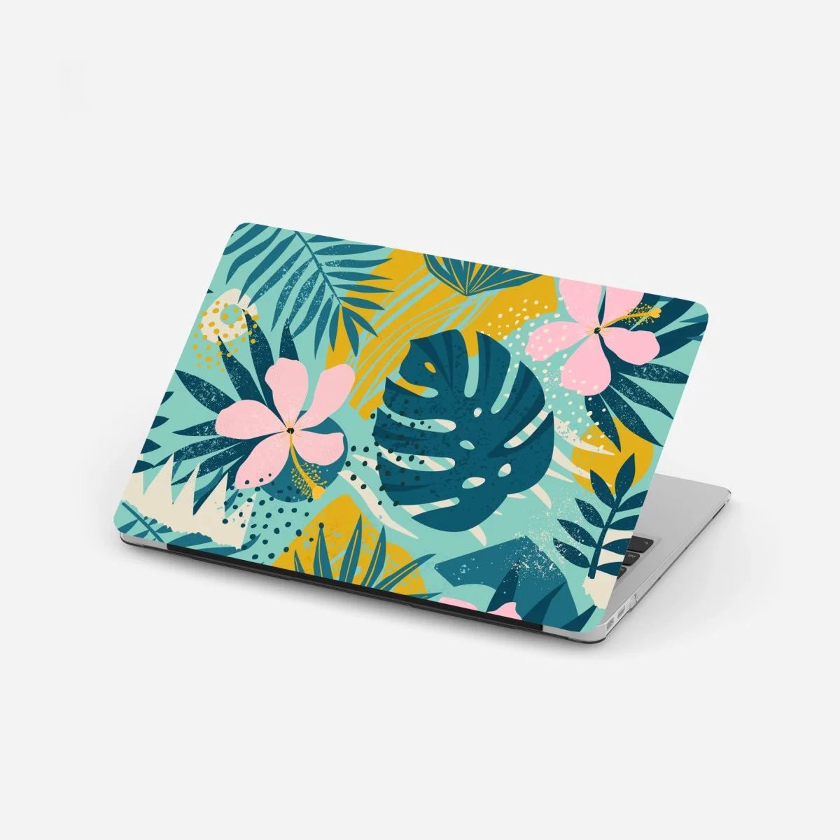 Laptop-Aufkleber tropische blätter und blüten – Wallnifity® Laptop-Aufkleber tropische blätter und blüten – Wallnifity®