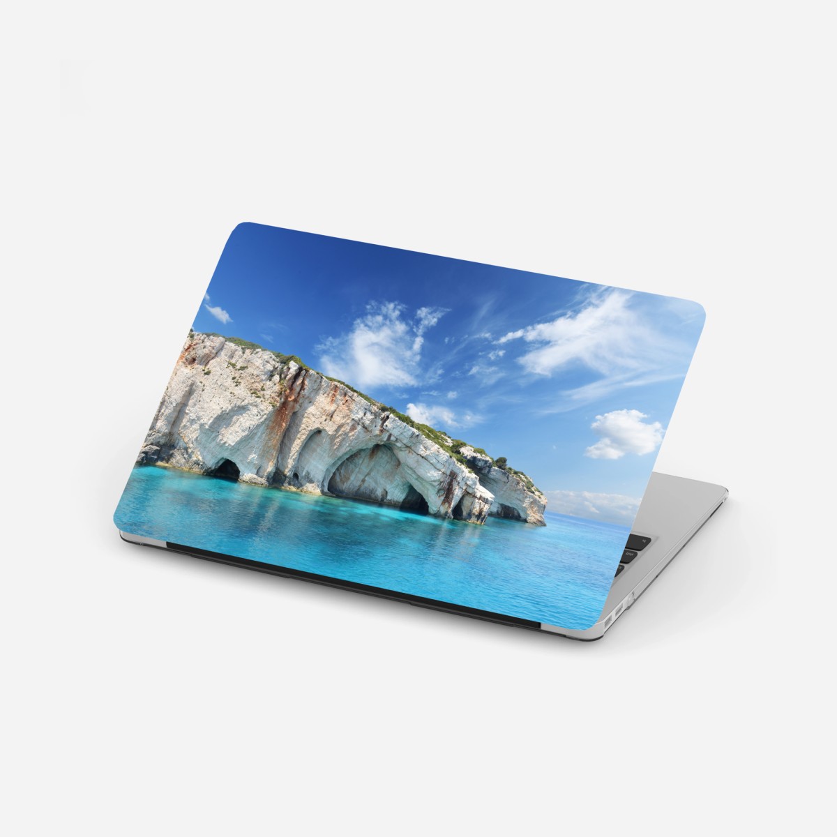 Laptop-Aufkleber blaue höhlen auf Zakynthos – Wallnifity®