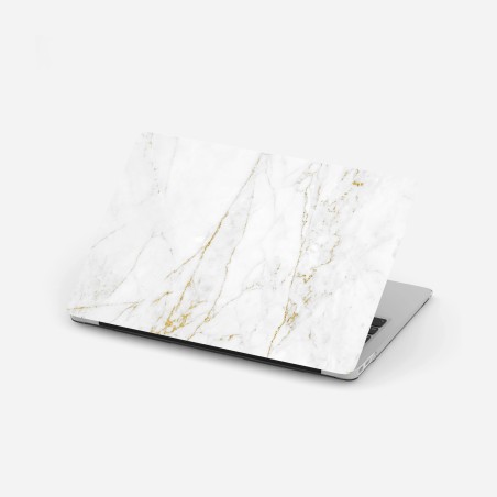 Laptop-Aufkleber weißer marmor mit goldenen adern – Wallnifity®