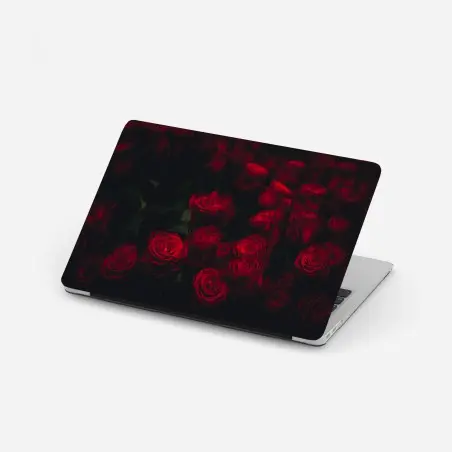 Laptop-Aufkleber dunkler rosenstrauß – Wallnifity®