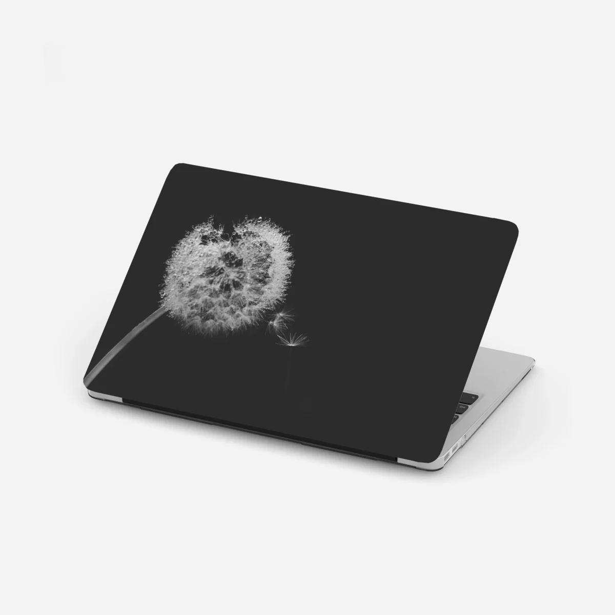 Laptop-Aufkleber zarter löwenzahn in monochrom – Wallnifity® Laptop-Aufkleber zarter löwenzahn in monochrom – Wallnifity®