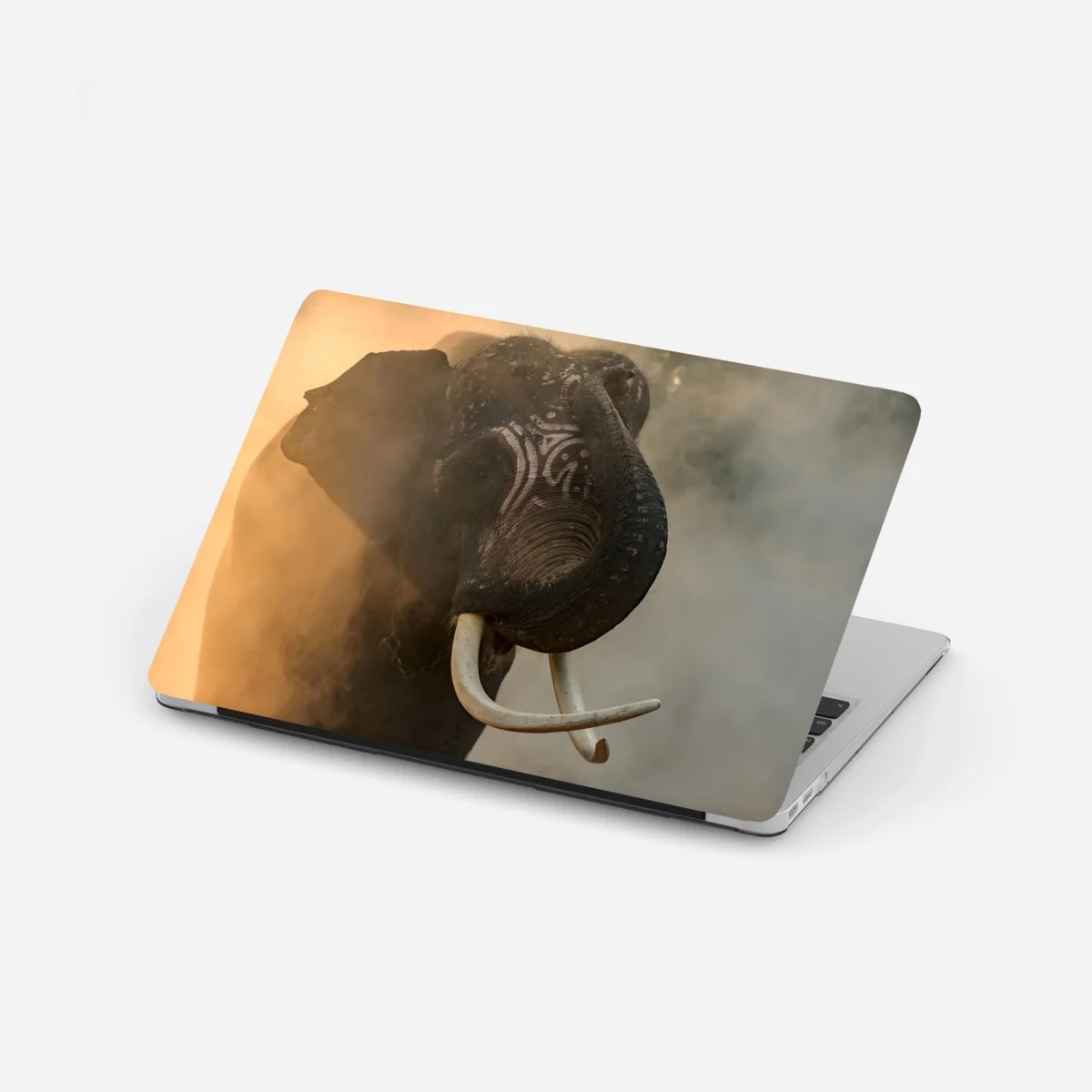 Laptop-Aufkleber majestätischer Thai-elefant mit stoßzähnen – Wallnifity® Laptop-Aufkleber majestätischer Thai-elefant mit stoßzähnen – Wallnifity®