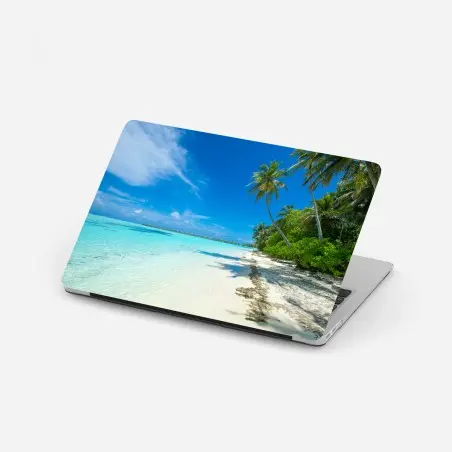 Laptop-Aufkleber tropischer strand auf den Malediven – Wallnifity®