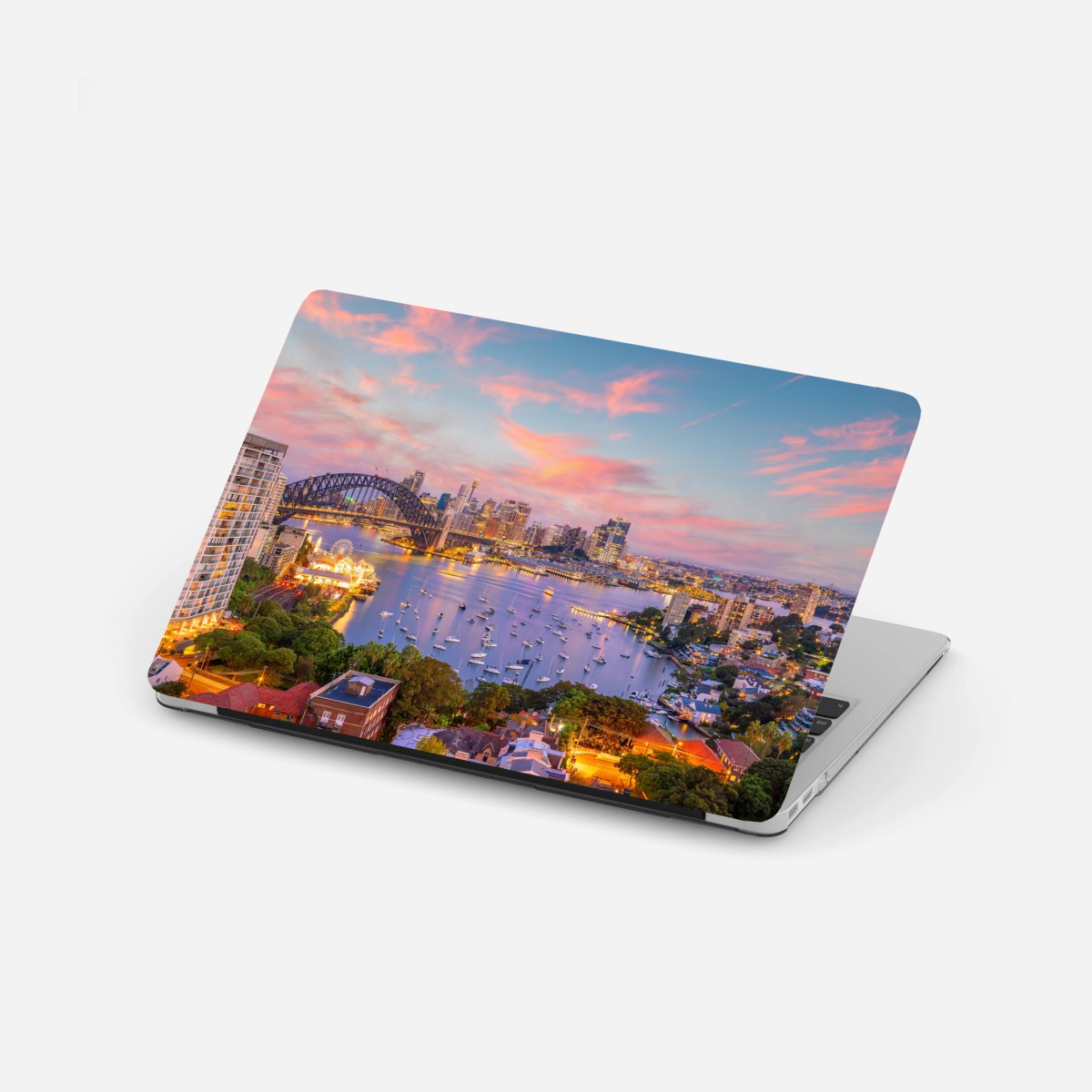 Laptop-Aufkleber sonnenuntergang über Sydney – Wallnifity®