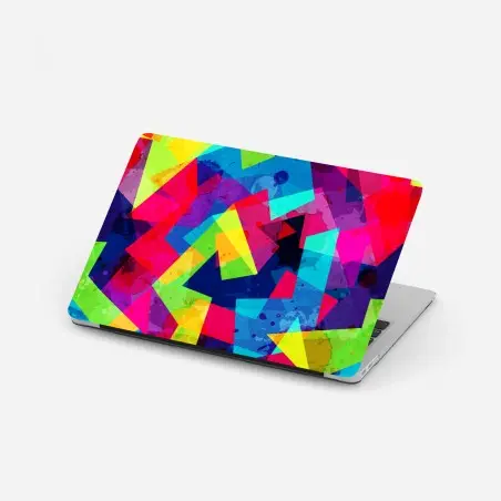 Laptop-Aufkleber lebendige geometrische aquarell-collage – Wallnifity®