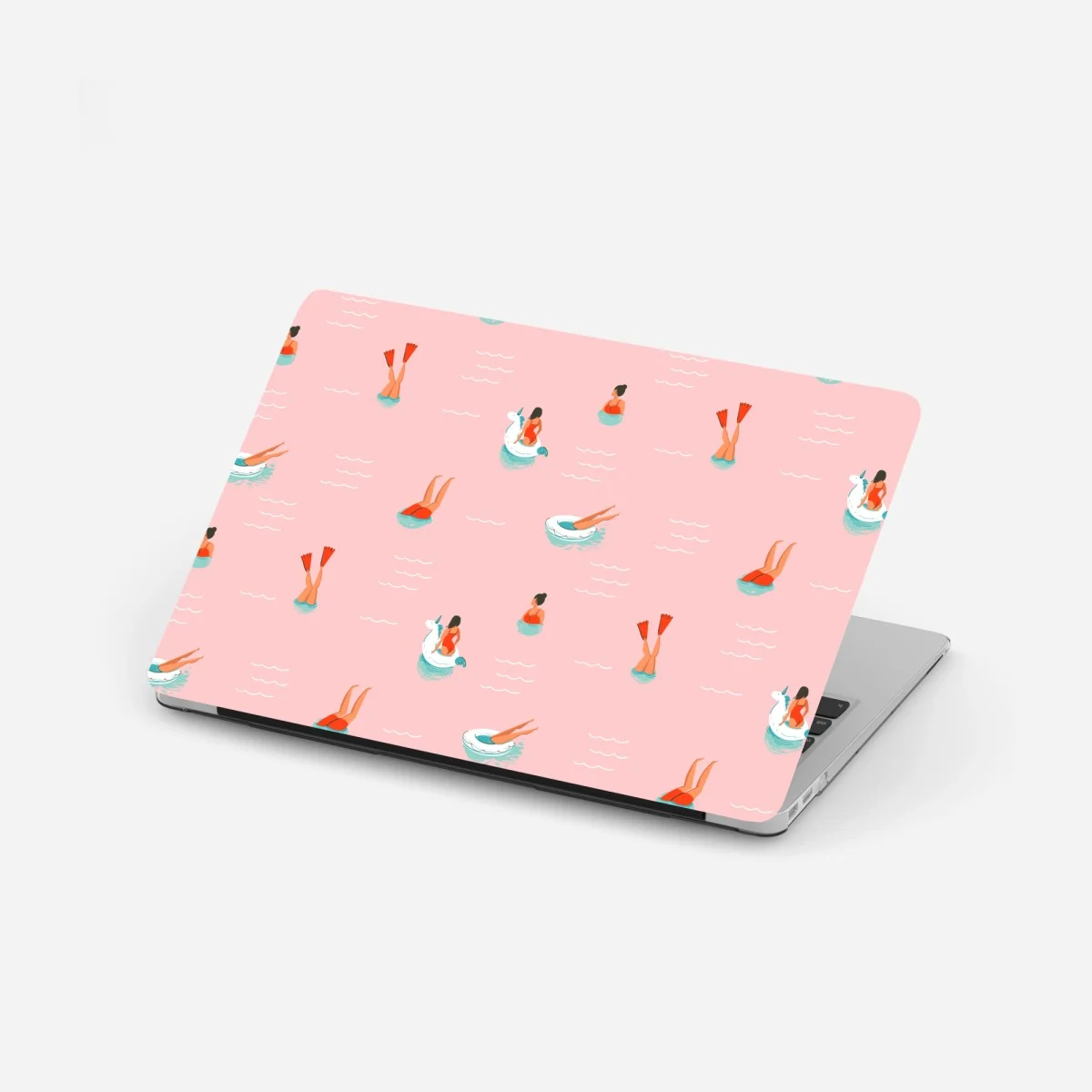 Laptop-Aufkleber verspieltes pastell poolmuster – Wallnifity® Laptop-Aufkleber verspieltes pastell poolmuster – Wallnifity®