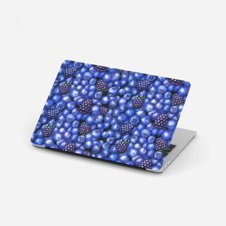 Laptop-Aufkleber aquarellmuster mit blaubeeren und brombeeren – Wallnifity®