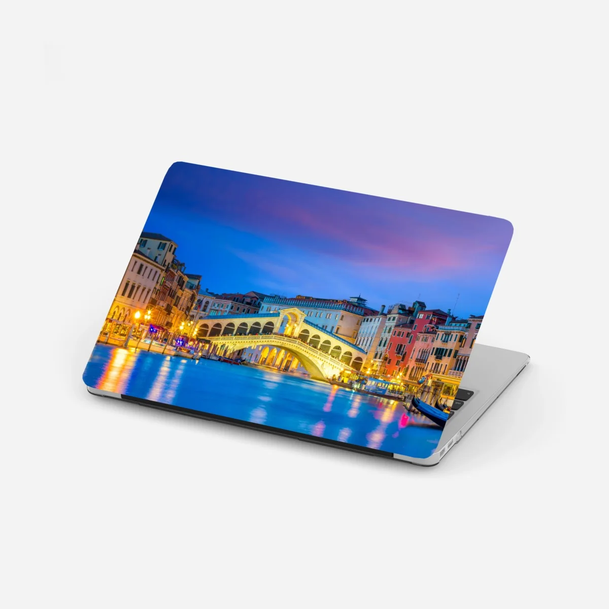 Laptop-Aufkleber Rialto brücke bei dämmerung, Venedig – Wallnifity® Laptop-Aufkleber Rialto brücke bei dämmerung, Venedig – Wallnifity®