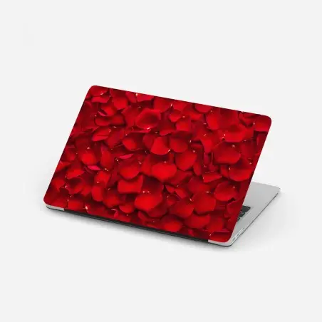 Laptop-Aufkleber rote rosenblätter hintergrund – Wallnifity®