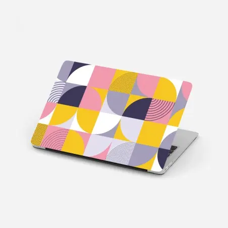 Laptop-Aufkleber pastell geometrisches muster – Wallnifity®