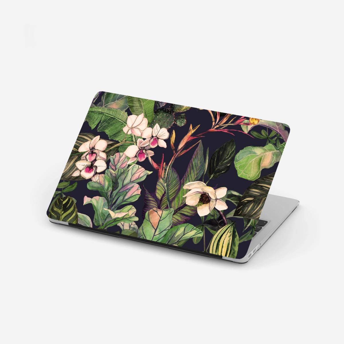Laptop-Aufkleber tropisches aquarell botanikmuster – Wallnifity®
