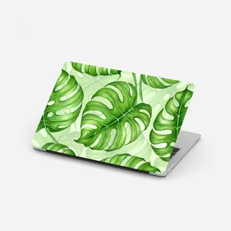 Laptop-Aufkleber aquarell monstera blättermuster – Wallnifity®
