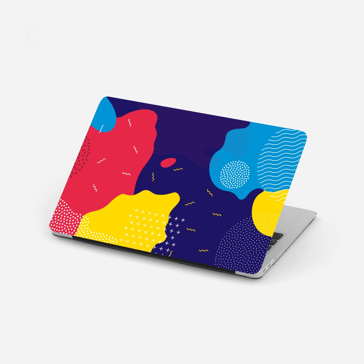 Laptop-Aufkleber lebhaftes abstraktes formenmuster – Wallnifity®