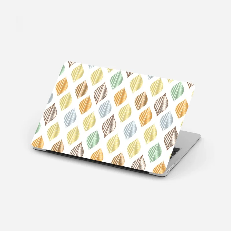 Laptop-Aufkleber pastelliges blättermuster für die wand