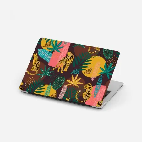Laptop-Aufkleber tropisches leopardenmuster – Wallnifity®