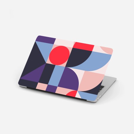 Laptop-Aufkleber geometrische pastellkomposition – Wallnifity®