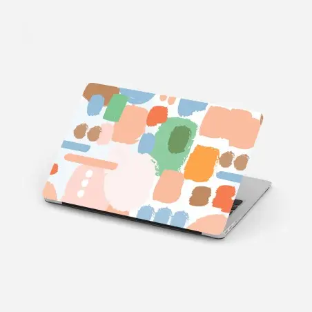 Laptop-Aufkleber pastell pinselstrich muster – Wallnifity®